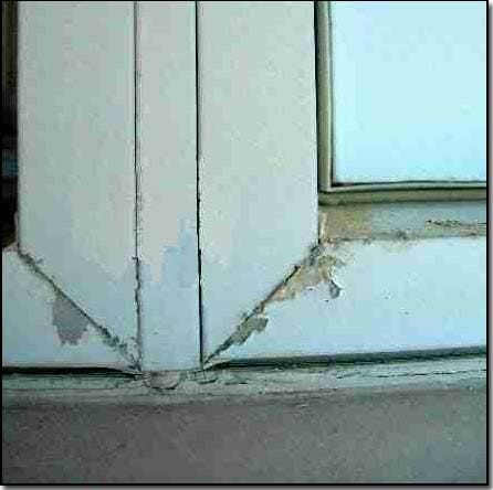 Aluminium window corrosion